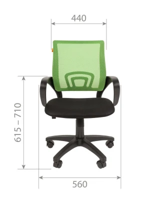 Кресло Chairman 696 (сетка черная/ткань TW)